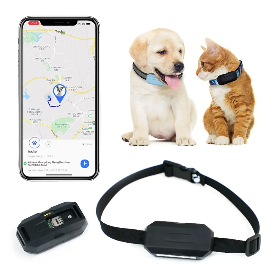 Waterproof Real-time Location Alarm Health Step Historical Tracking Device Geo Fence Dog Collar GPS 4G Pet Tracker