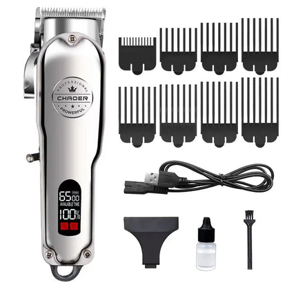 Professional Dog Hair Clipper All Metal Rechargeable Pet Trimmer Cat Shaver Cutting Machine Puppy Grooming Haircut Low Noice