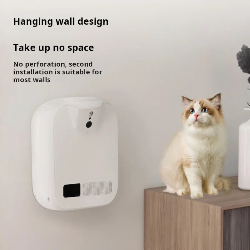 Smart Pet Camera Treat Dispenser with APP Control Two-Way Audio HD WiFi Pet Monitoring Camera for Throwing Snack Cats and Dogs