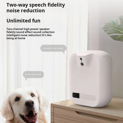 Smart Pet Camera Treat Dispenser with APP Control Two-Way Audio HD WiFi Pet Monitoring Camera for Throwing Snack Cats and Dogs